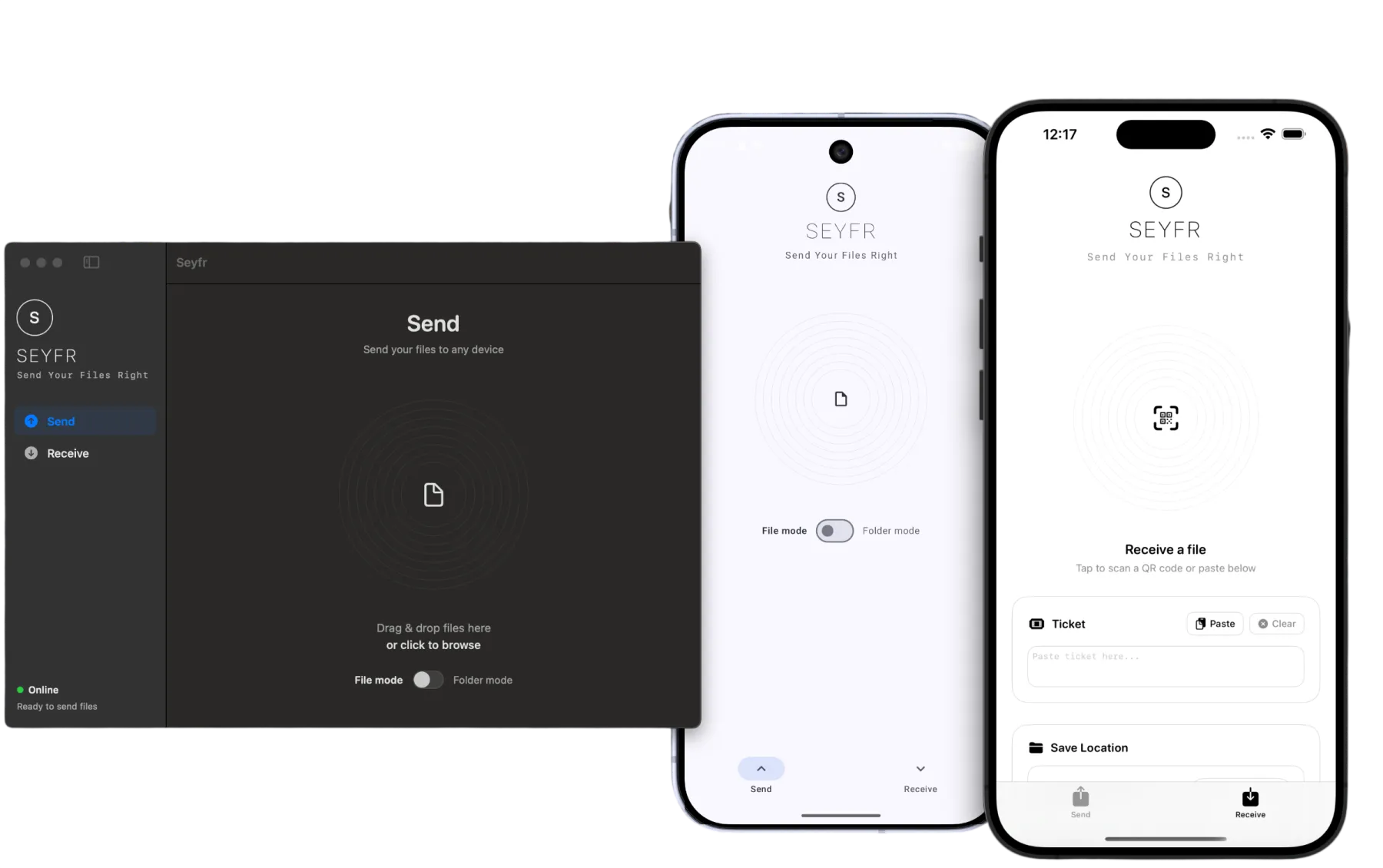 Seyfr seamlessly working across devices